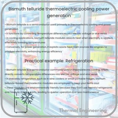  Bismuth Telluride: Uncovering the Secrets of Thermoelectric Power Generation!